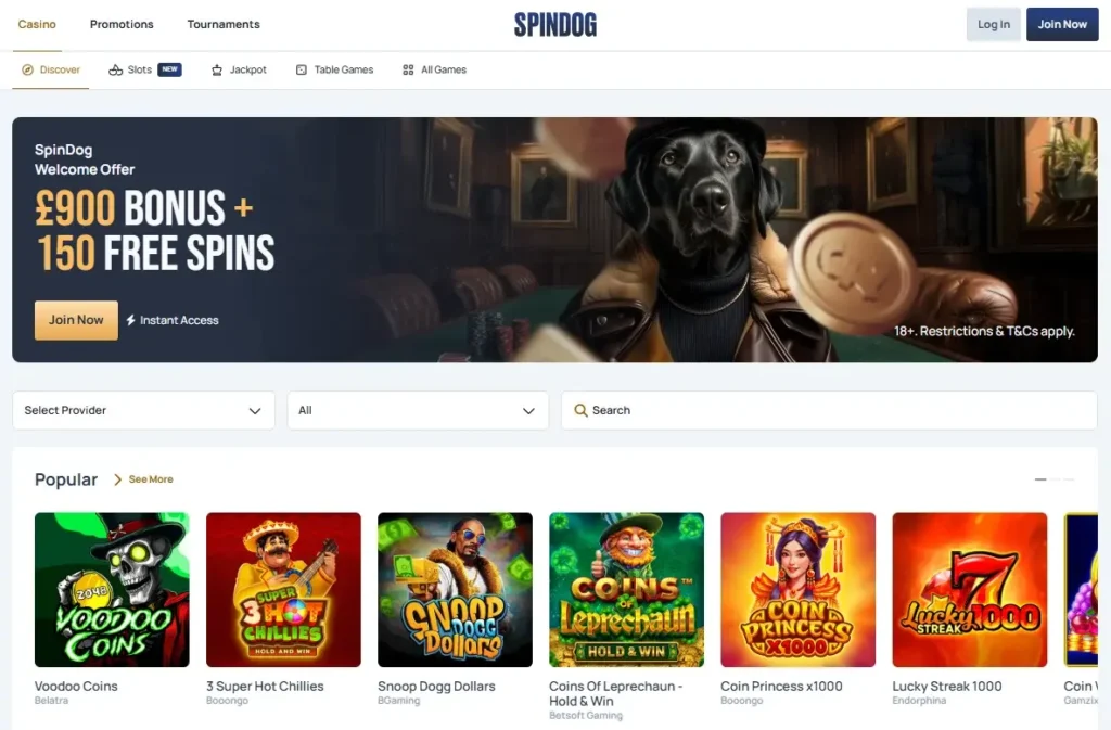 Spindog Main Page