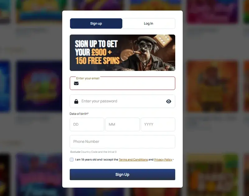 Spin dog Casino Registartion