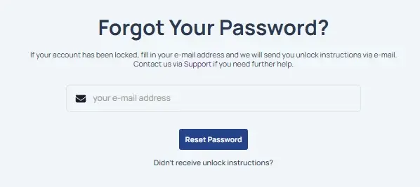 Reset Password Instruction Before Spindog Login